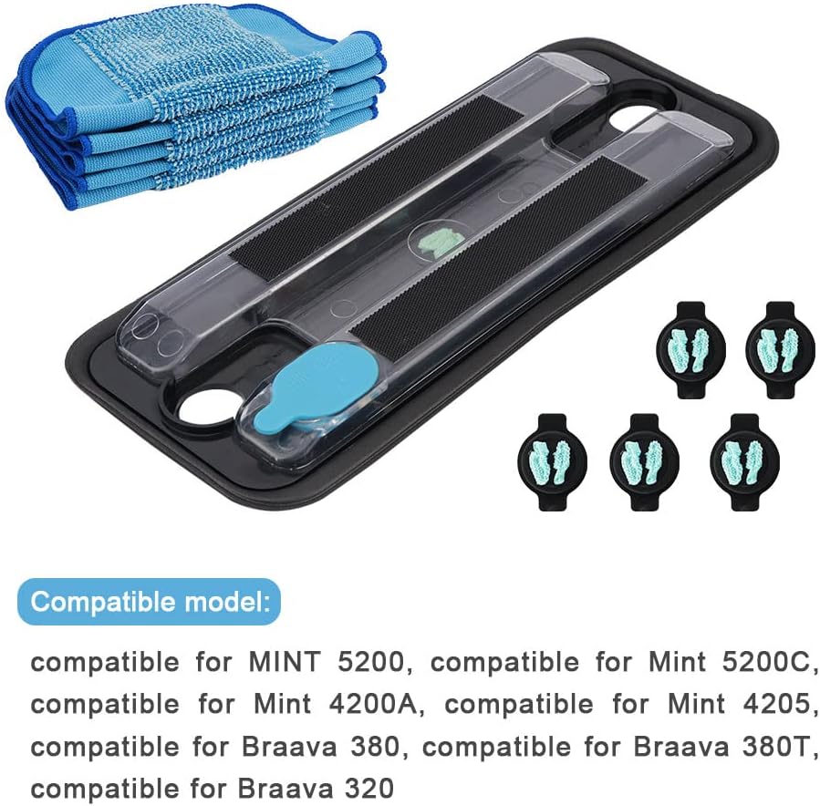 Tookie 11pcs Reservoir Pad Set for Braava 380T Compatible with Steam Mop