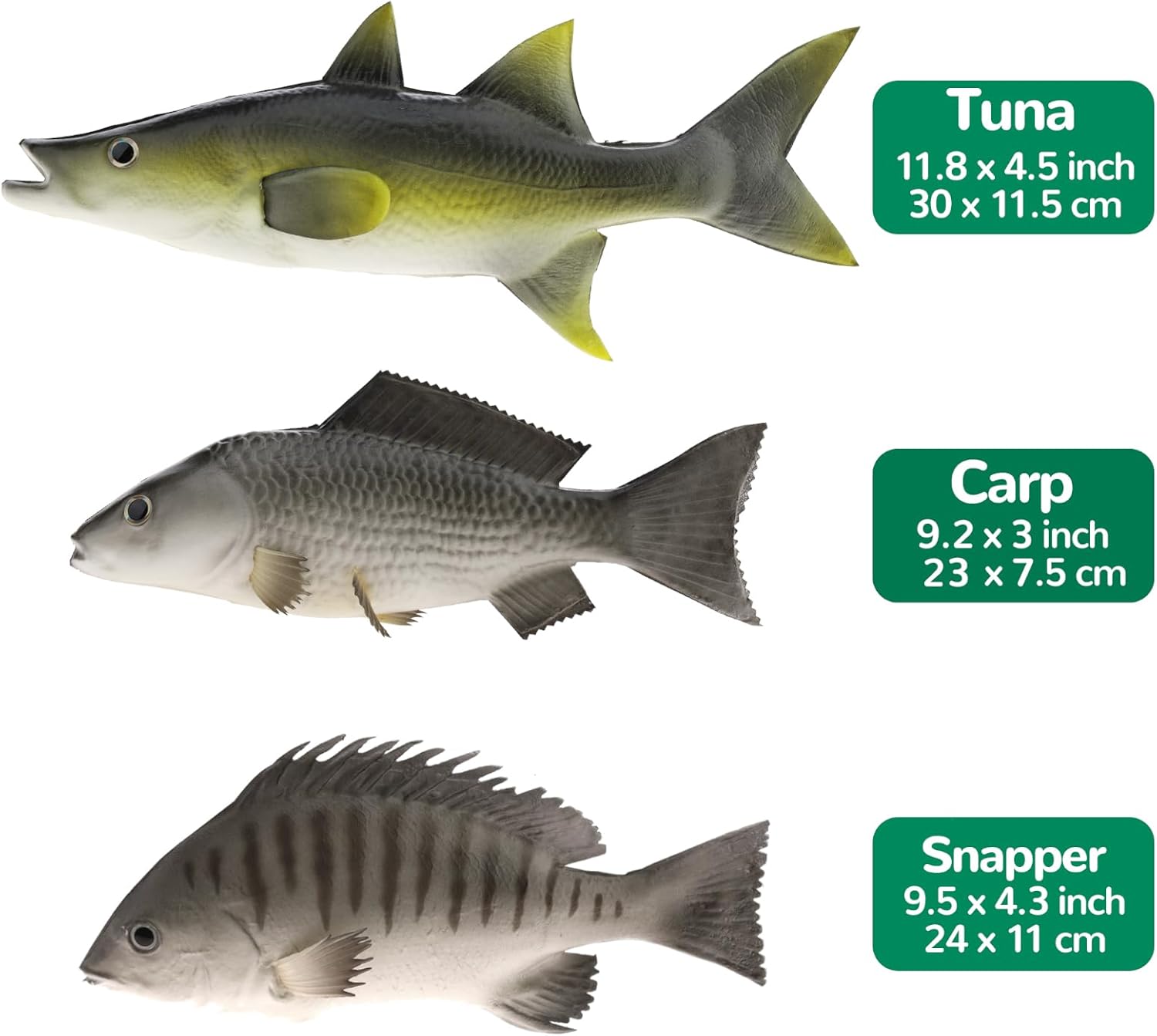Gresorth 3 Pack Artificial Fish Decoration