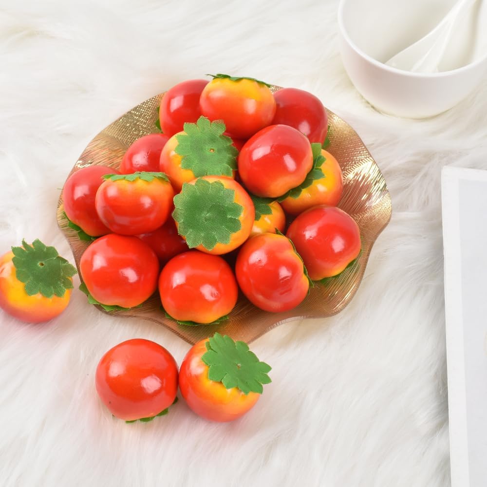 Mini Artificial Tomato 40PCS for Home Kitchen Decor