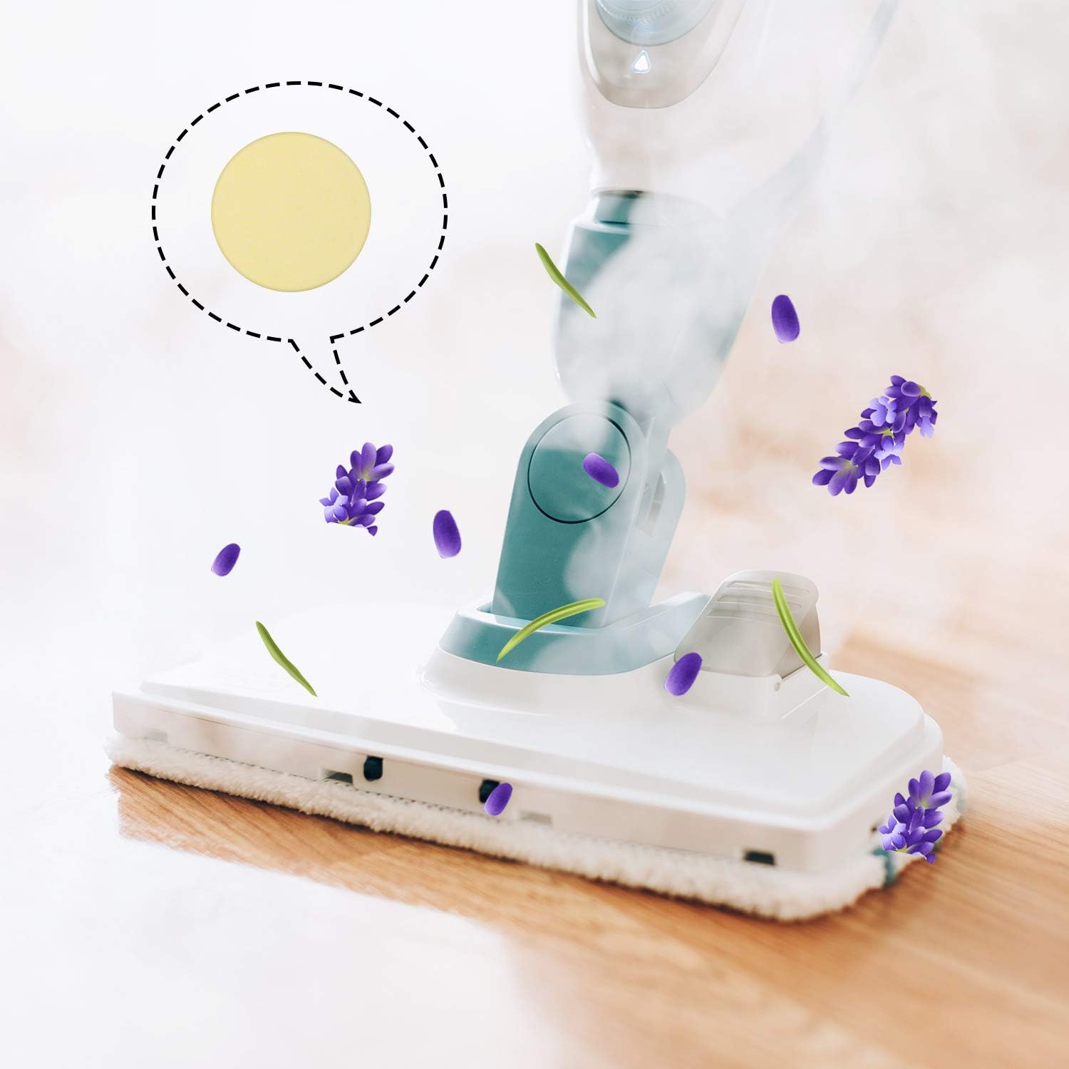 Maitys 24 Pack Steam Mop Scent Discs Lavender