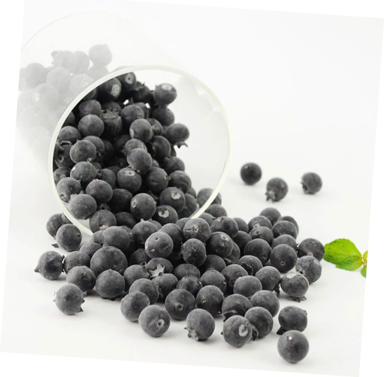 LIFKOME Realistic Foam Blueberries 24pcs Artificial Fruit Decor