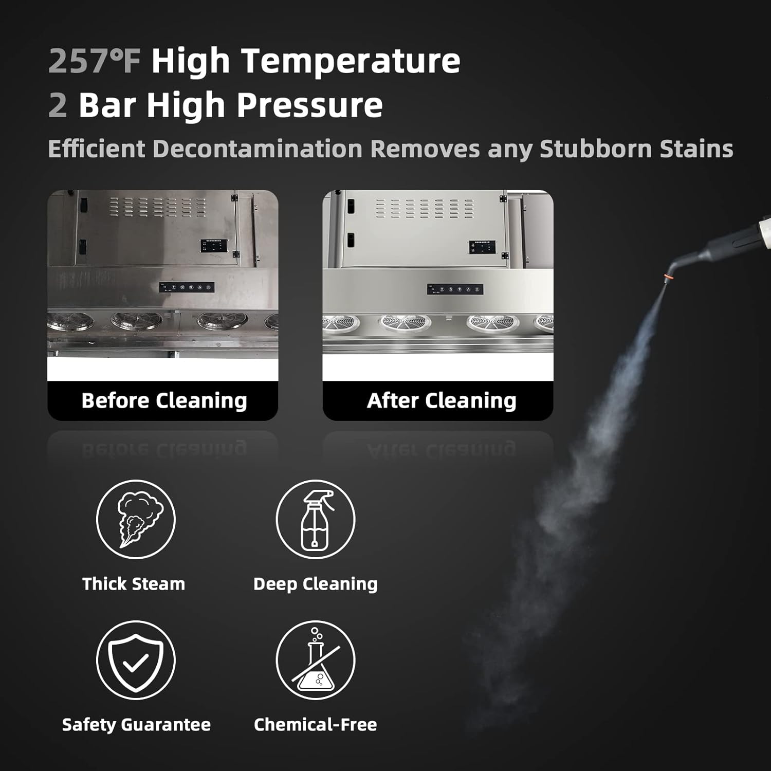GOFLAME 1400W Handheld Steam Cleaner with 17 Accessories