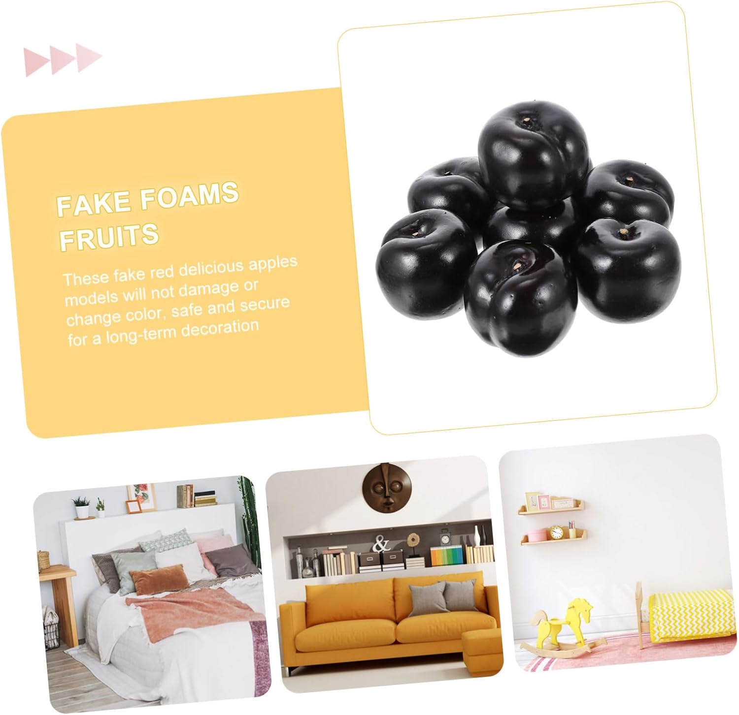 IMIKEYA Realistic Artificial Plum Decor Set