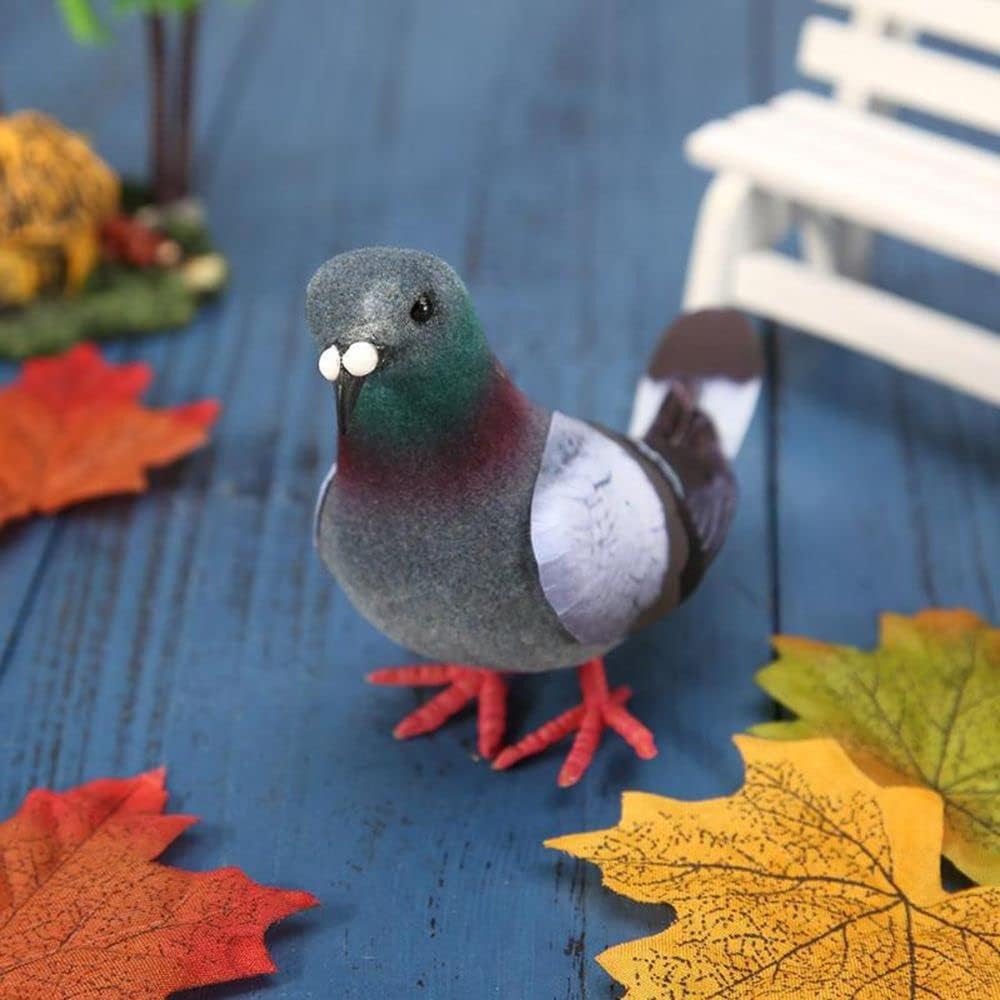 2 Pcs Artificial Foam Pigeon Decorations