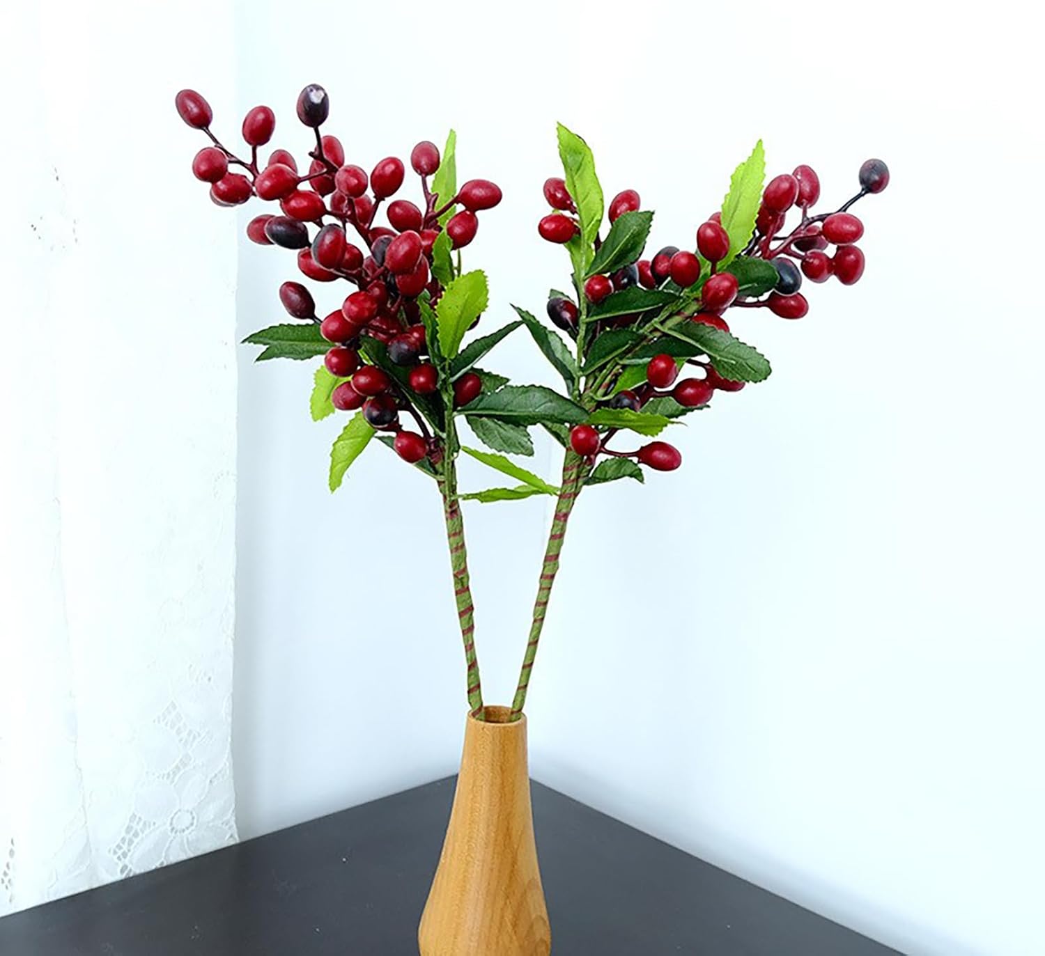 BEIJIALY 4 Pack Artificial Berry for Christmas Decor