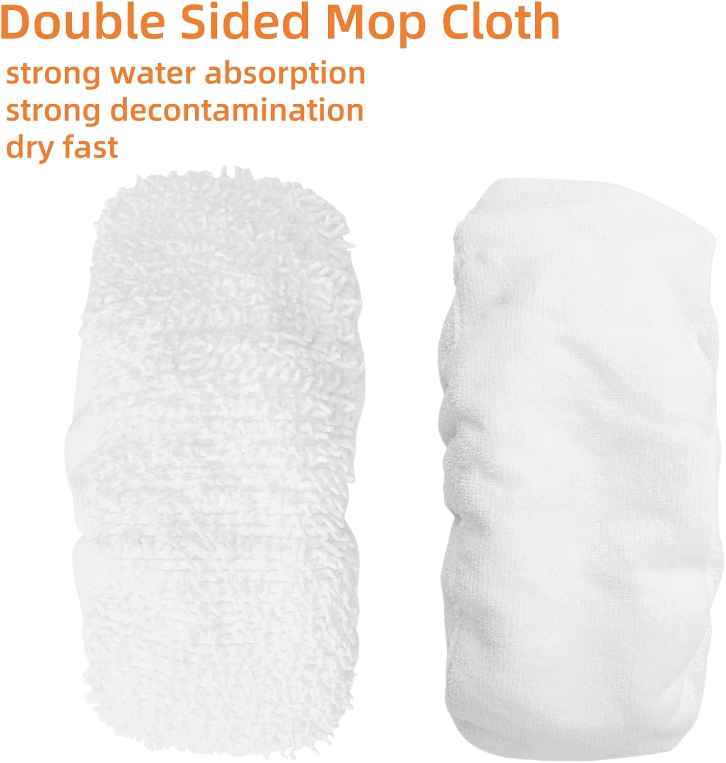Reusable Mop Pads Replacement for Oreck Steamer Mop 2 Pack