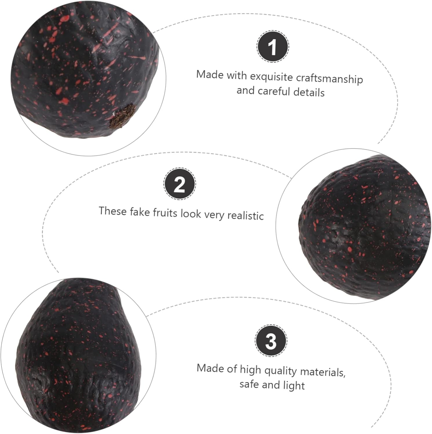 GLEAVI 6 Pcs Realistic Artificial Avocado Decorative Props