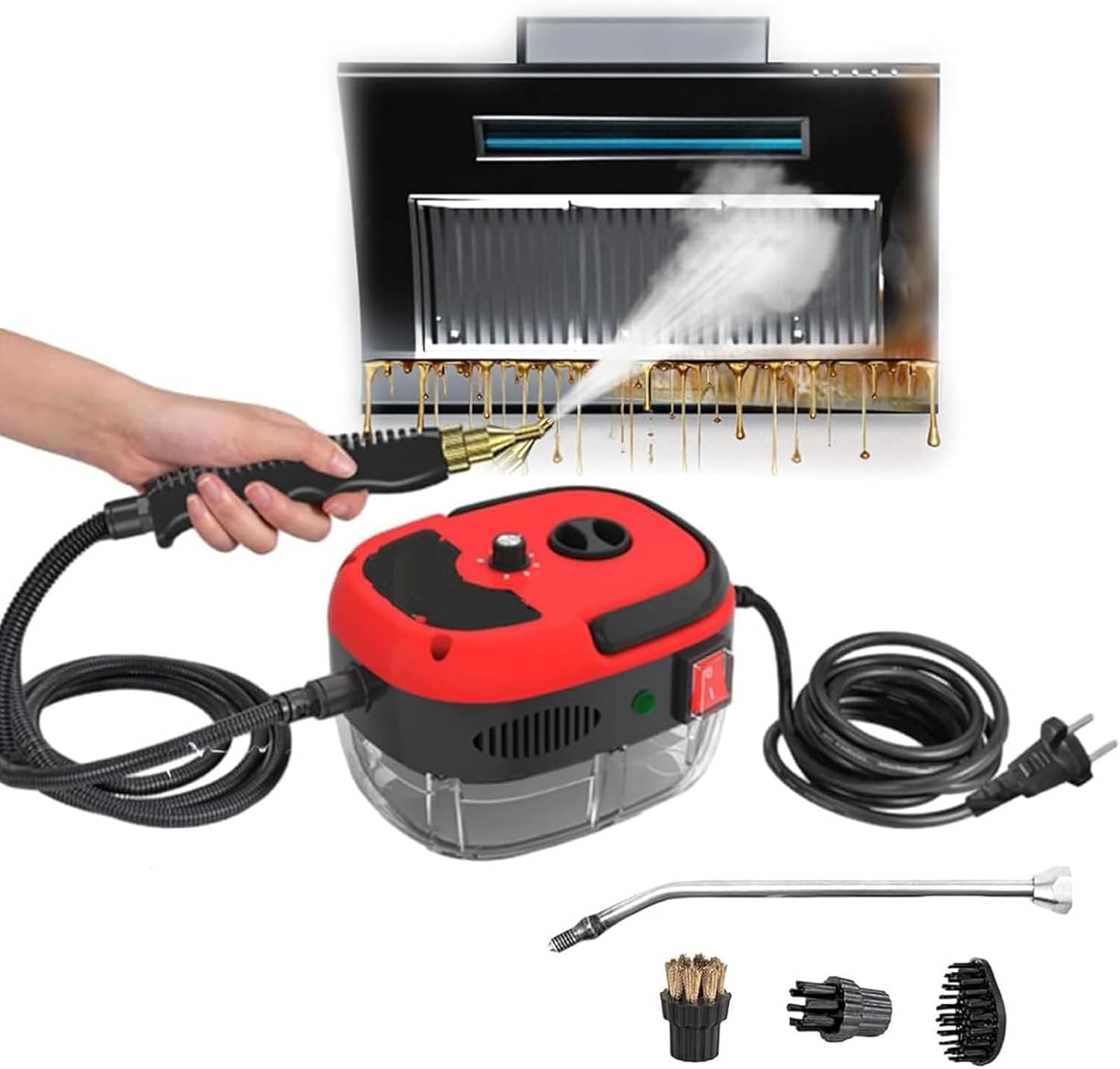Powerful Steam Cleaner with 1500W Motor and 3BAR Pressure