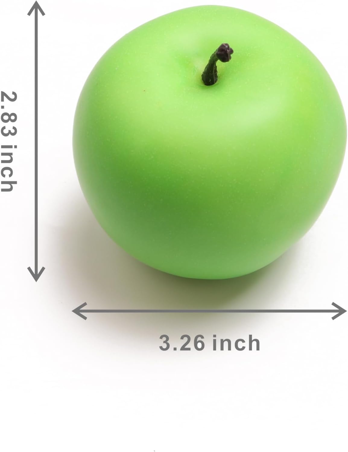6PCS Artificial Green Apples for Home Decorations