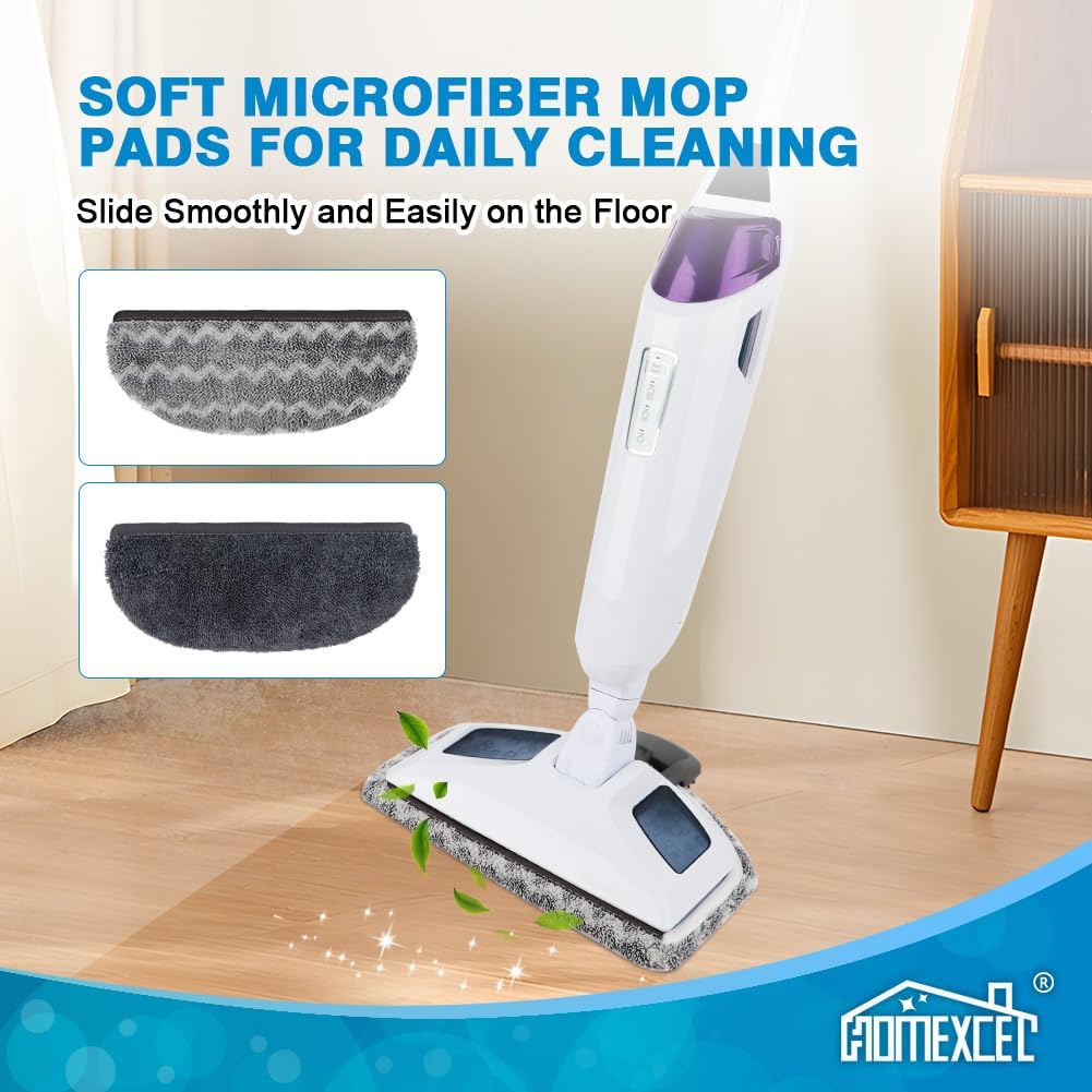 HOMEXCEL 8 Pack Steam Mop Replacement Pads for Bissell Powerfresh Models