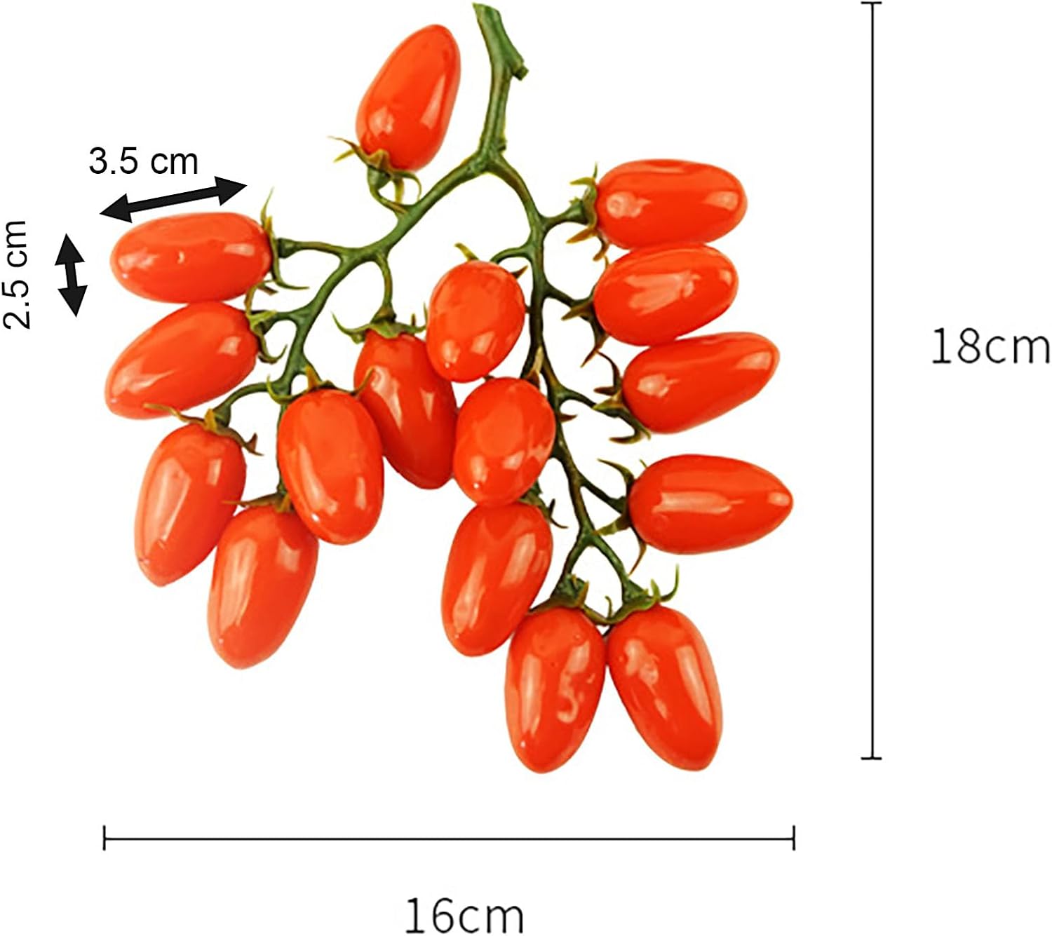 YIKANGHENG Red Cherry Tomato Artificial Fruit Set