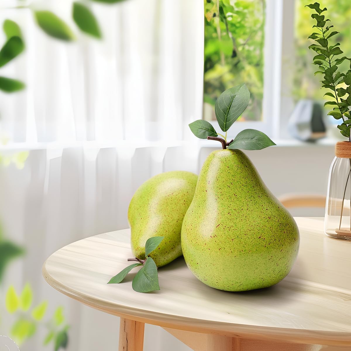 Gresorth 7 Inch Artificial Green Pear Decoration