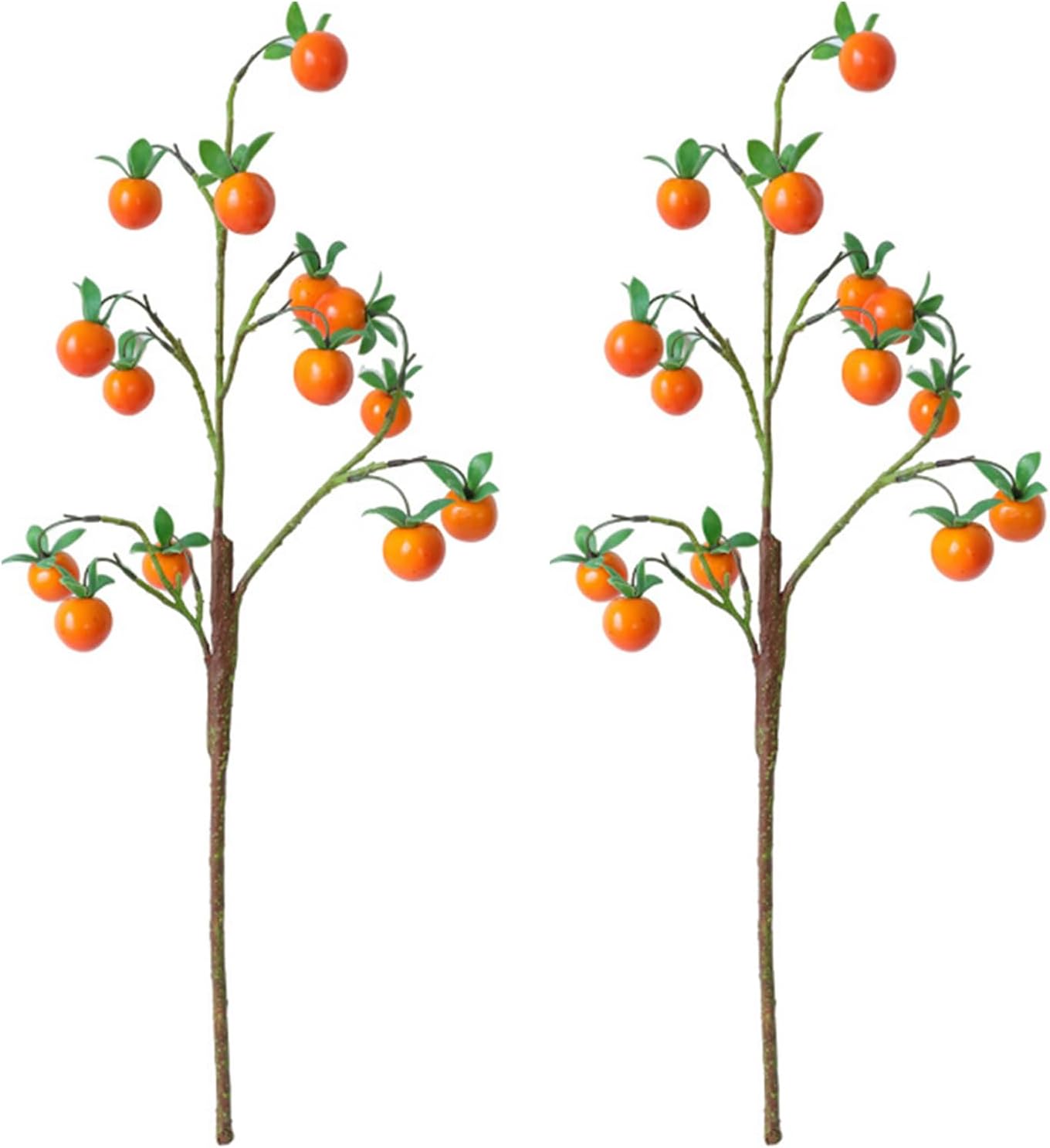 SUNFECILI Artificial Persimmon Branch Wedding Decor