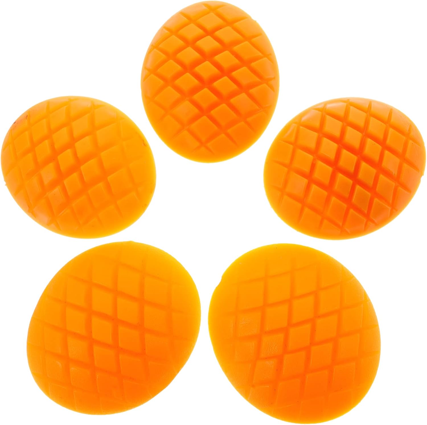 5pcs Lifelike Fake Mango Slice Models for Home Photography Props and Education