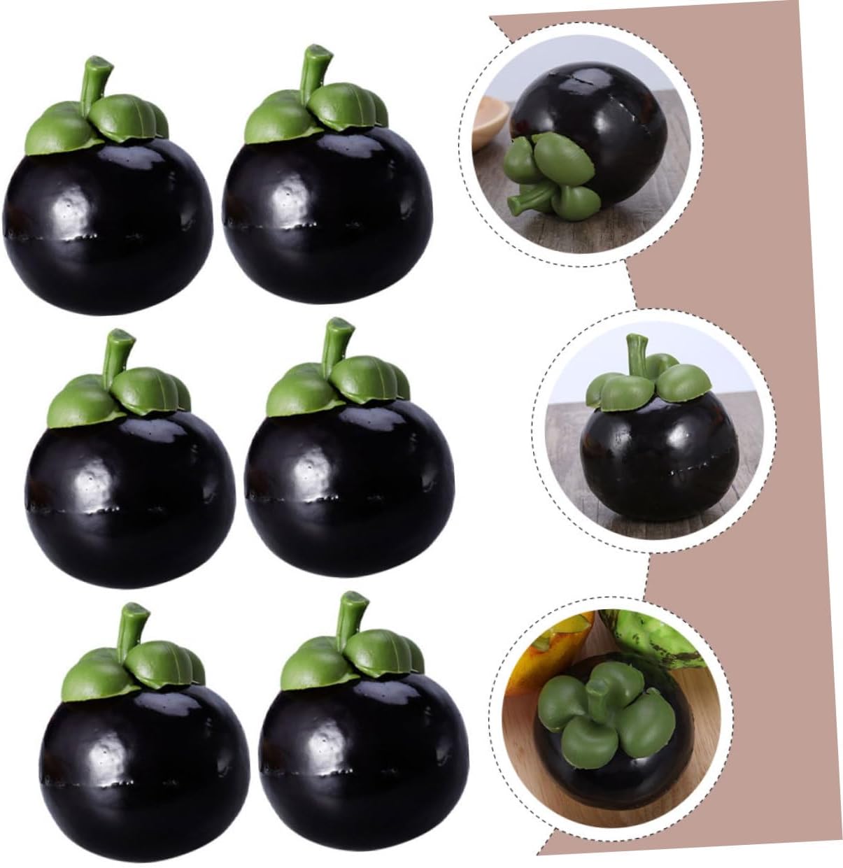 PRETYZOOM 6pcs Artificial Fruit Decor for Home Photography Props