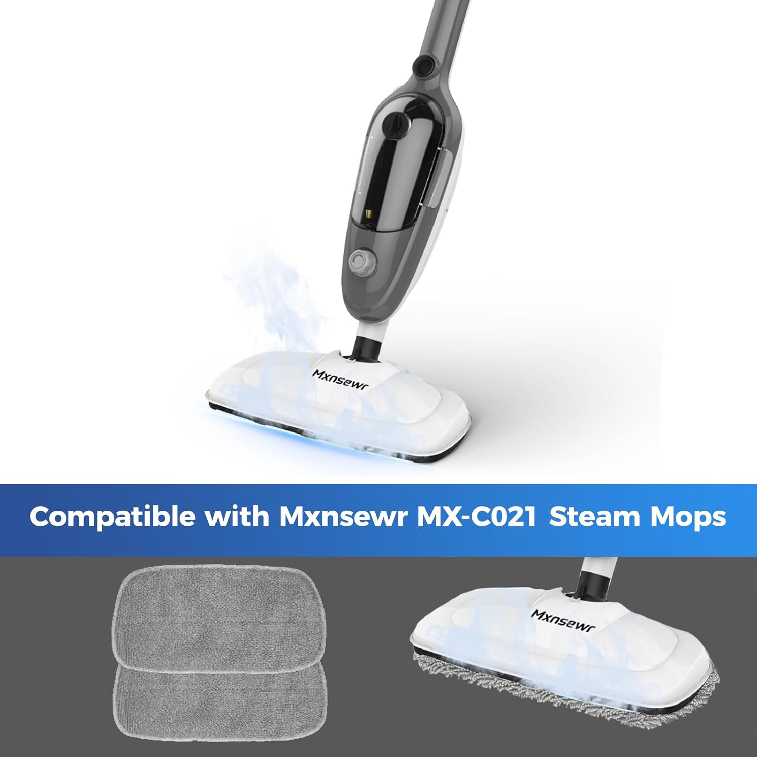 Microfiber Steam Mop Pads X2 for MX-C021 Steam Mop