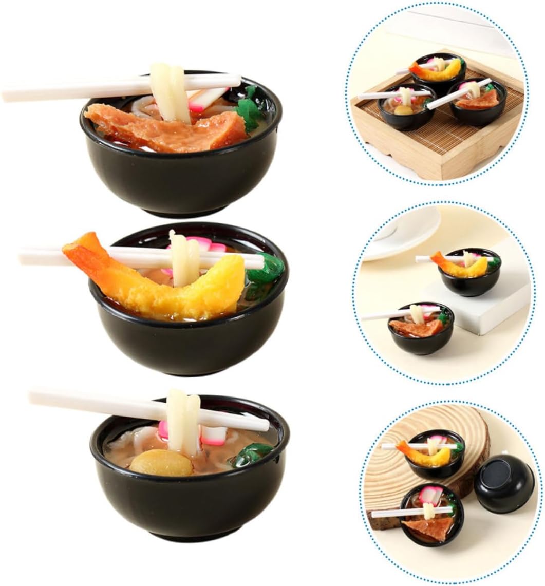 KICHOUSE 3pcs Pasta Display Artificial Shrimp Props