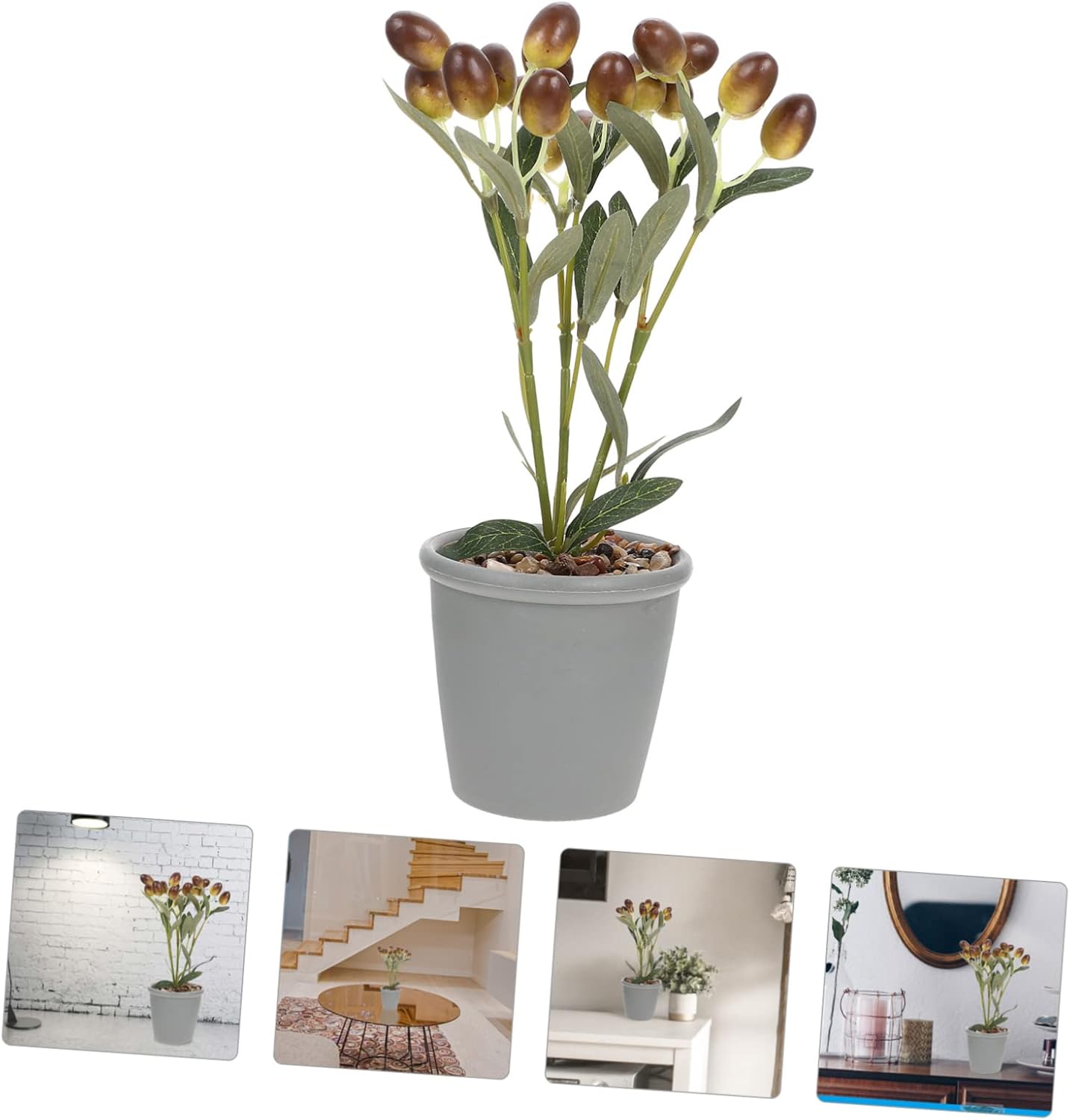 LIFKICH Artificial Simulated Fruit Plant for Home Decor