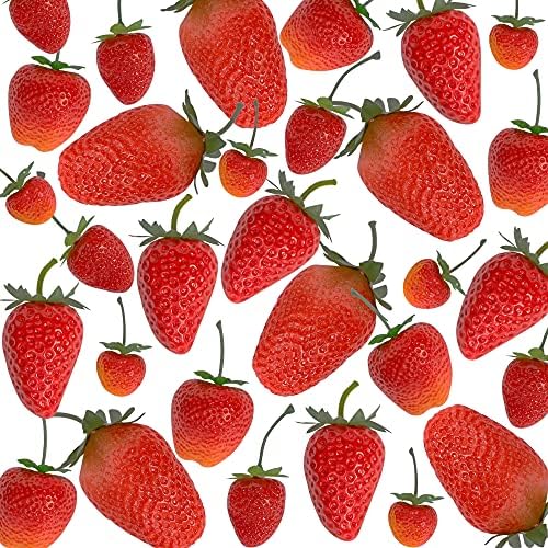Happy Trees 30 Artificial Strawberries Assorted Size