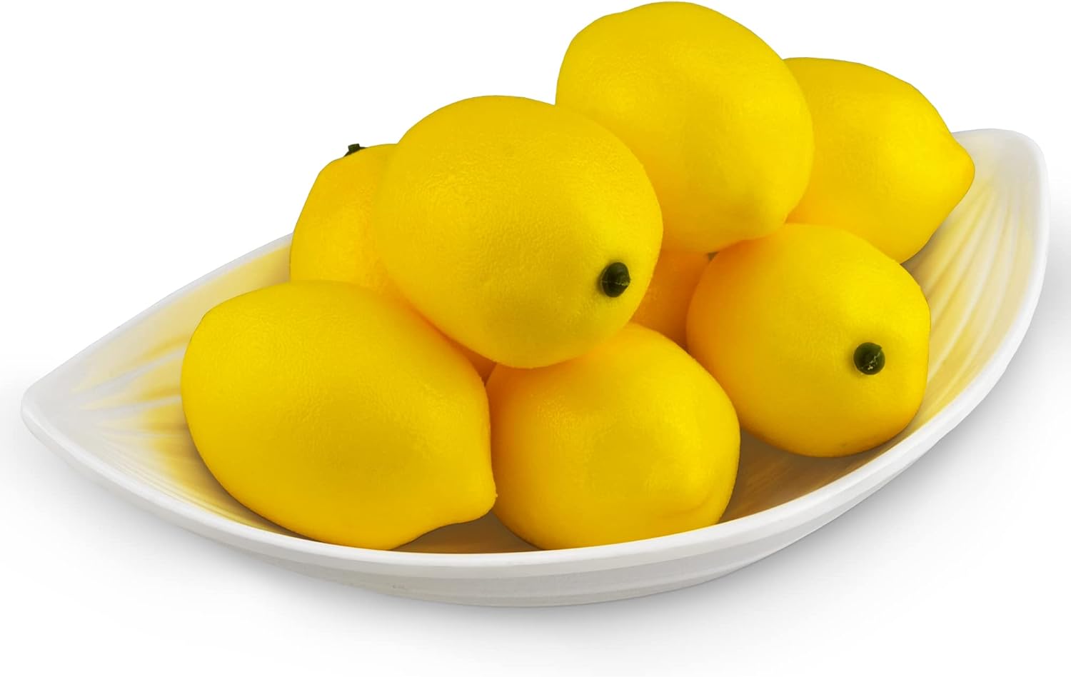 JEDFORE Artificial Lemons 12pcs Set Yellow
