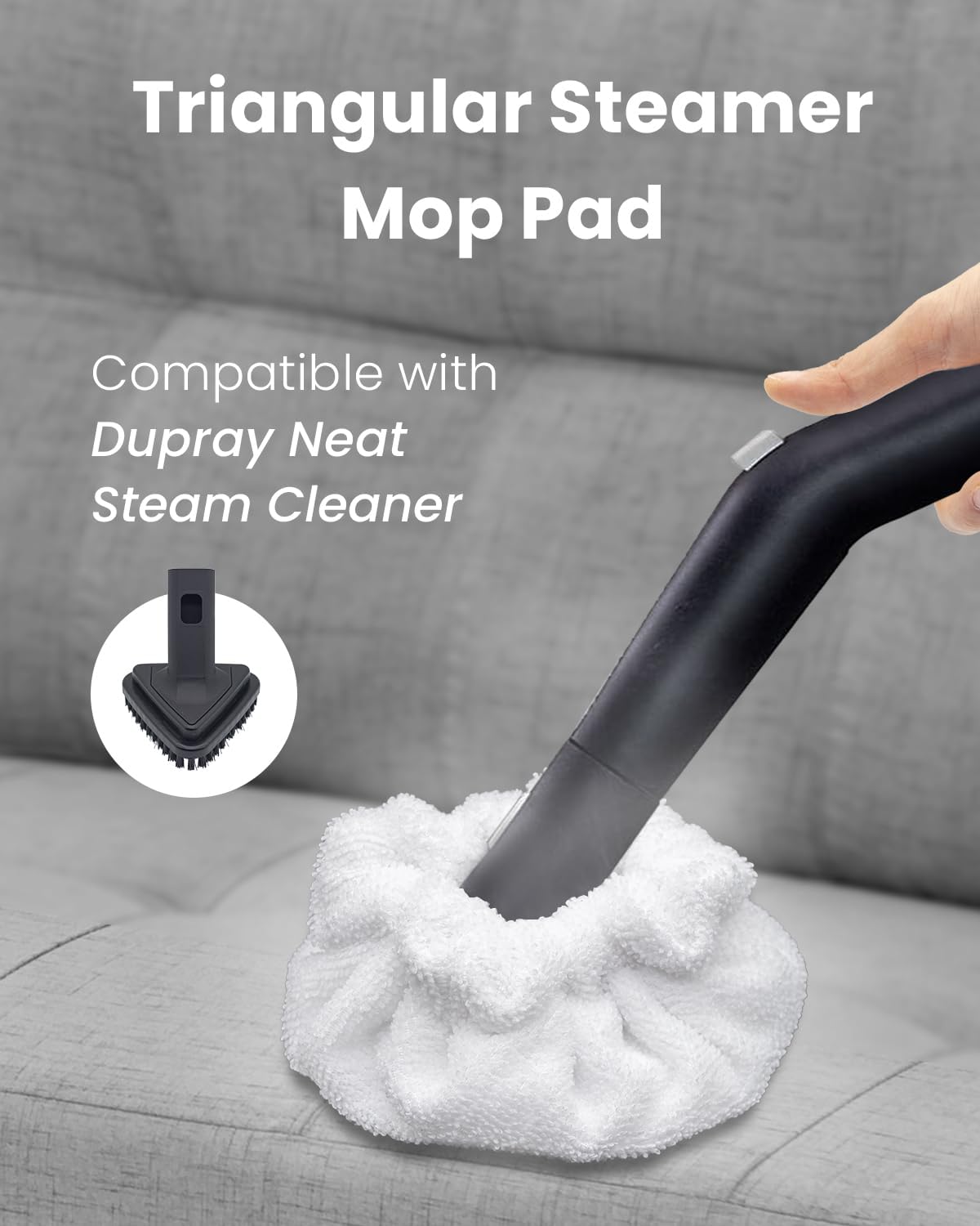 RunnoClean Steam Cleaner Triangle Bonnets 3 Pack