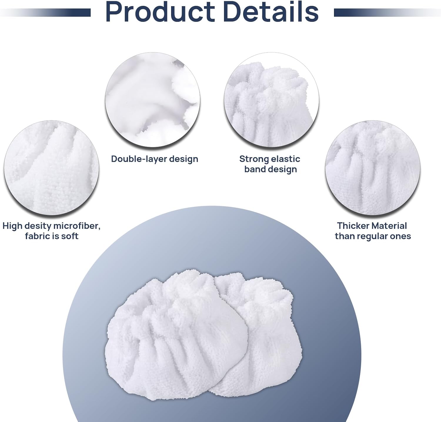 10 Pack Microfiber Cloths for Dupray Steam Cleaner