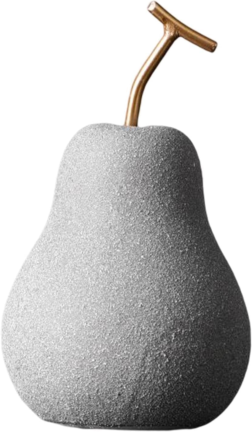 Ceramic Pear Figurine Fruit Decoration for Christmas Home Office