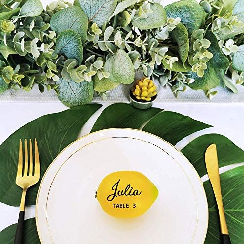 20 Pcs Fake Lemons for Garland and Kitchen Decor