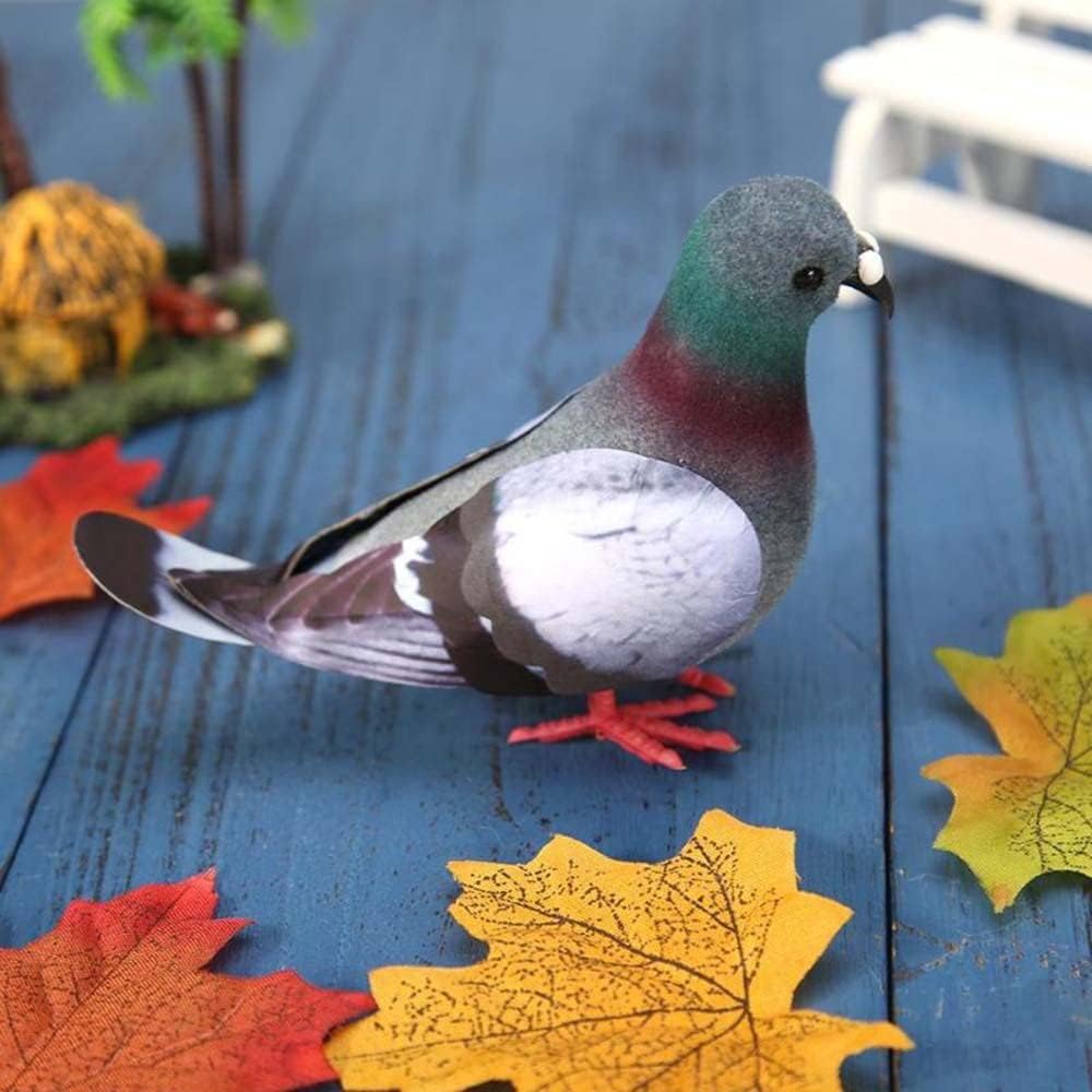 2 Pcs Artificial Foam Pigeon Decorations