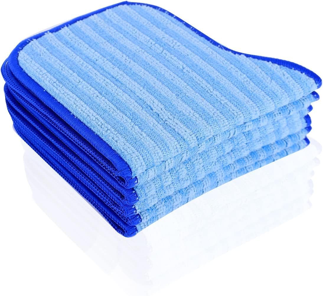 KEEPOW 10 Pack Microfiber Mop Pads for Steam Cleaners