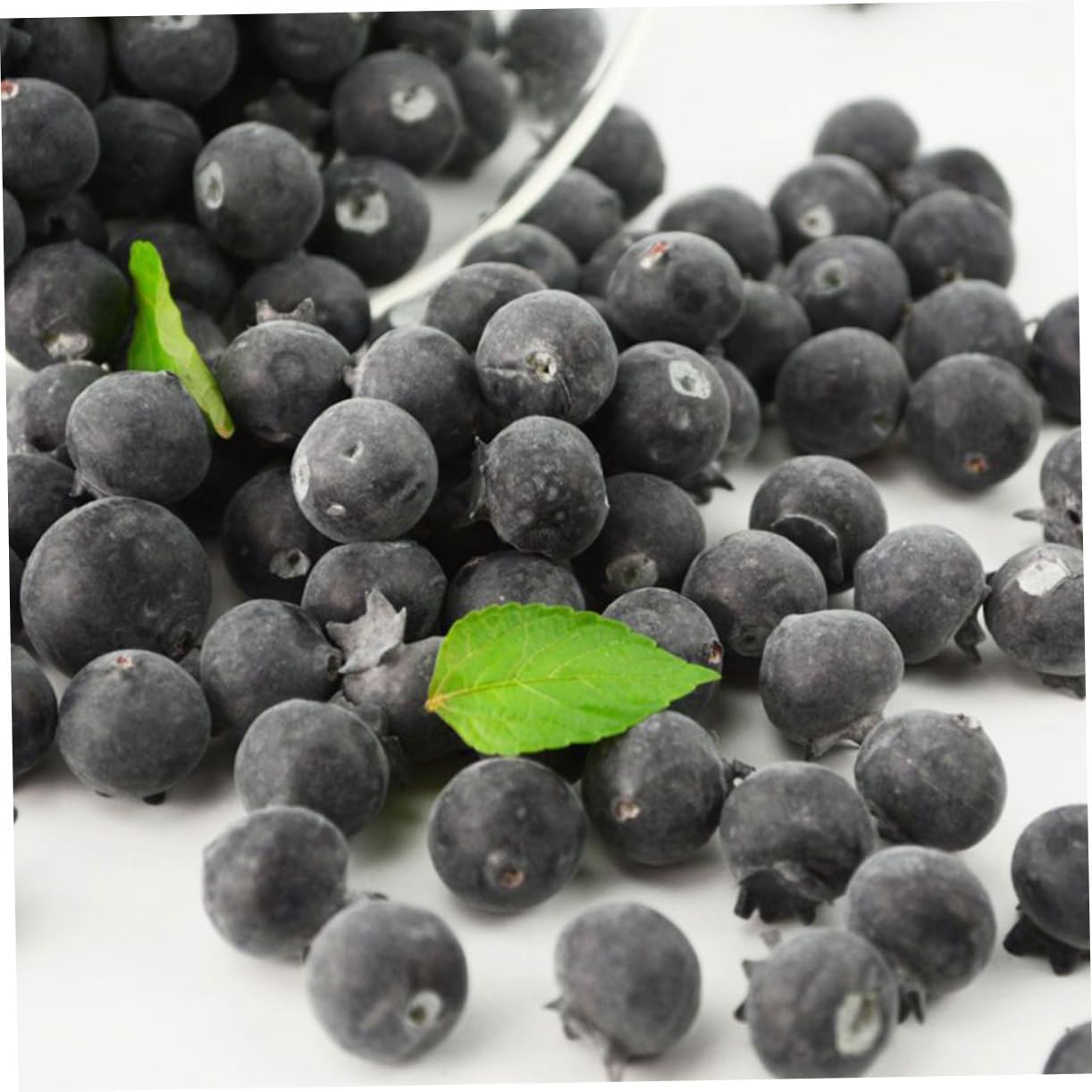 LIFKOME Realistic Foam Blueberries 24pcs Artificial Fruit Decor