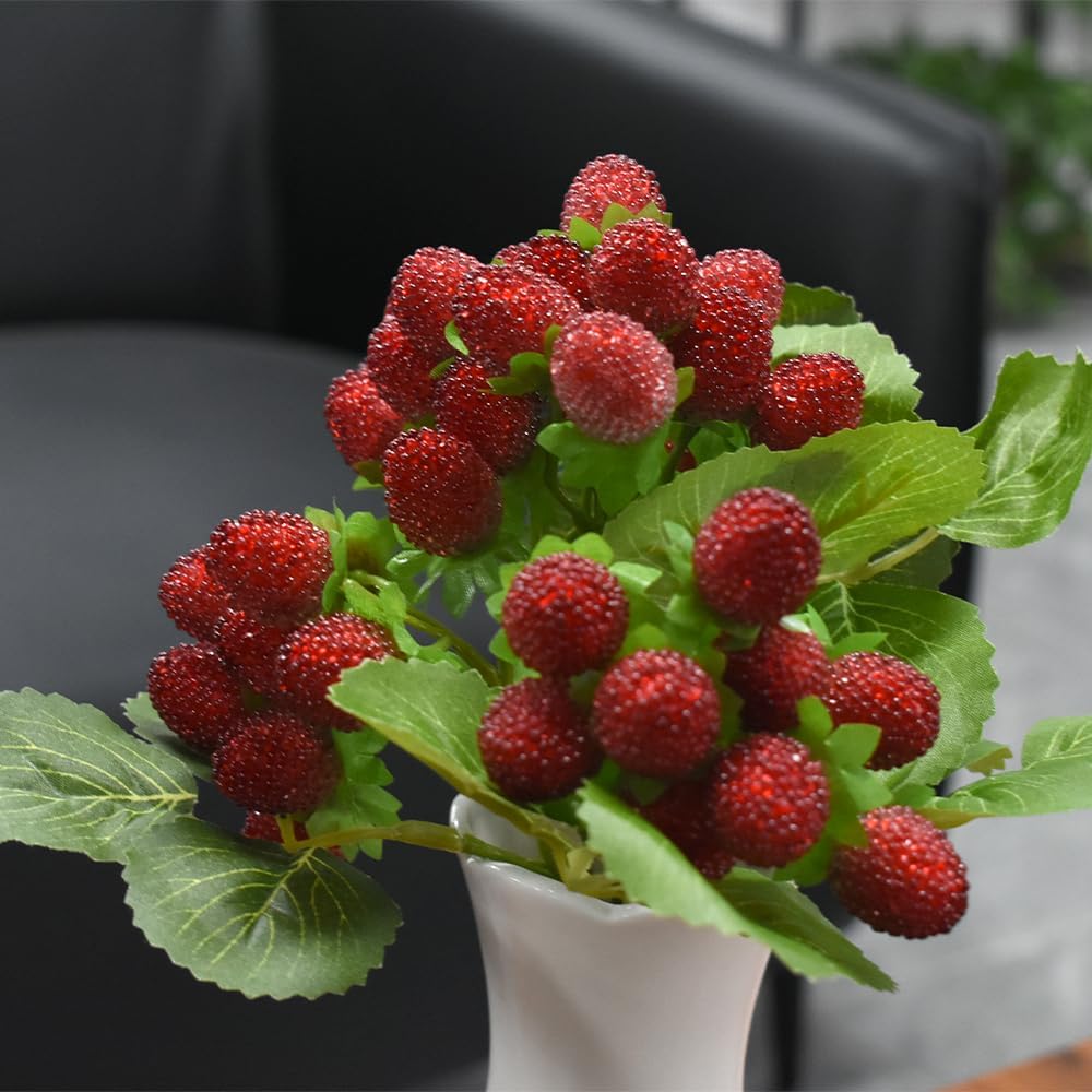 Artificial Bayberry Bouquet 4 Pack Red