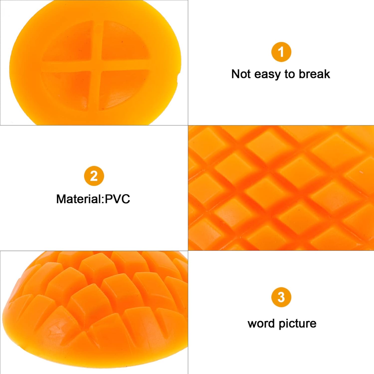 5pcs Lifelike Fake Mango Slice Models for Home Photography Props and Education