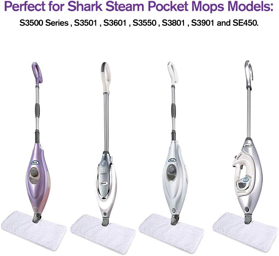 4 Pack Microfiber Steam Mop Pads for Shark S3500 Series