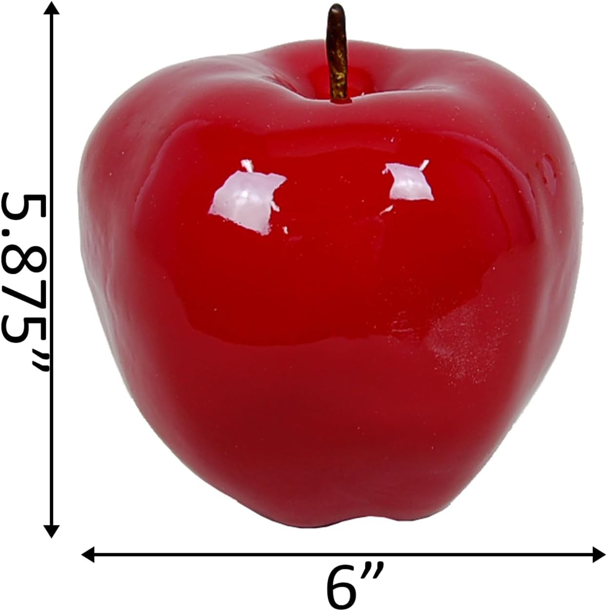 Flora Bunda 6 Inch Artificial Shiny Apple Centerpiece