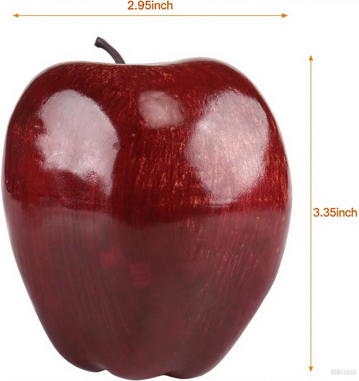 Kesoto 6pcs Artificial Red Apples Decor