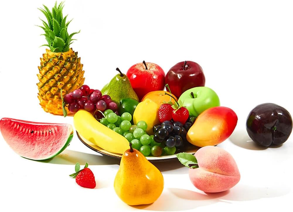 Vensovo 20PCS Artificial Fruit Decorations for Home Kitchen