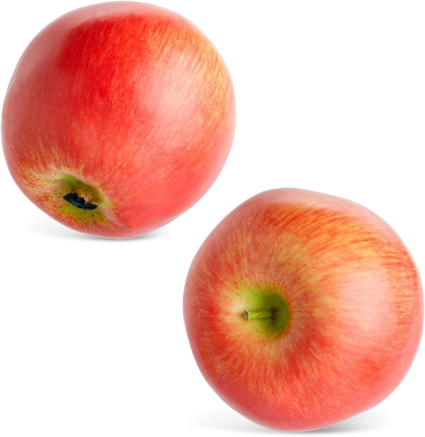 Juvale Artificial Apples Red Green 6 Pack for Decor