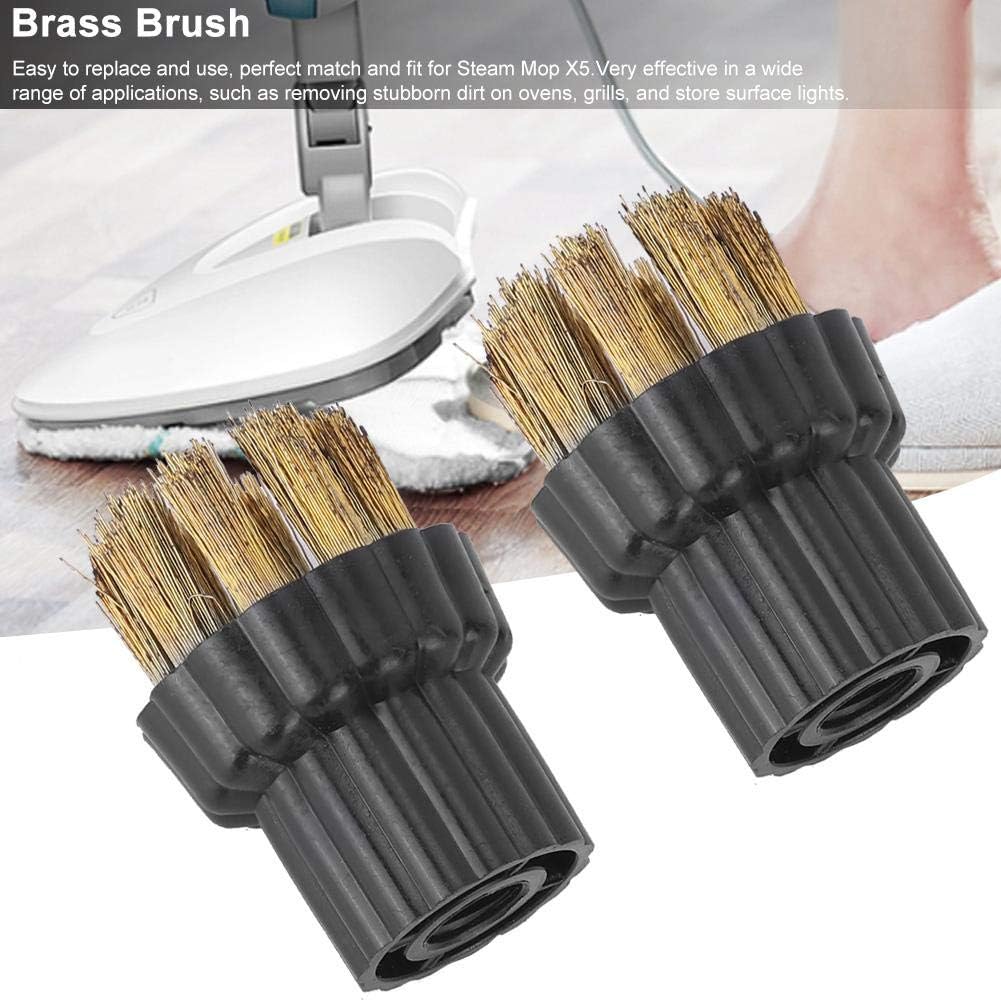 Brass Brush Head Replacement for Steam Mop X5 2Pcs