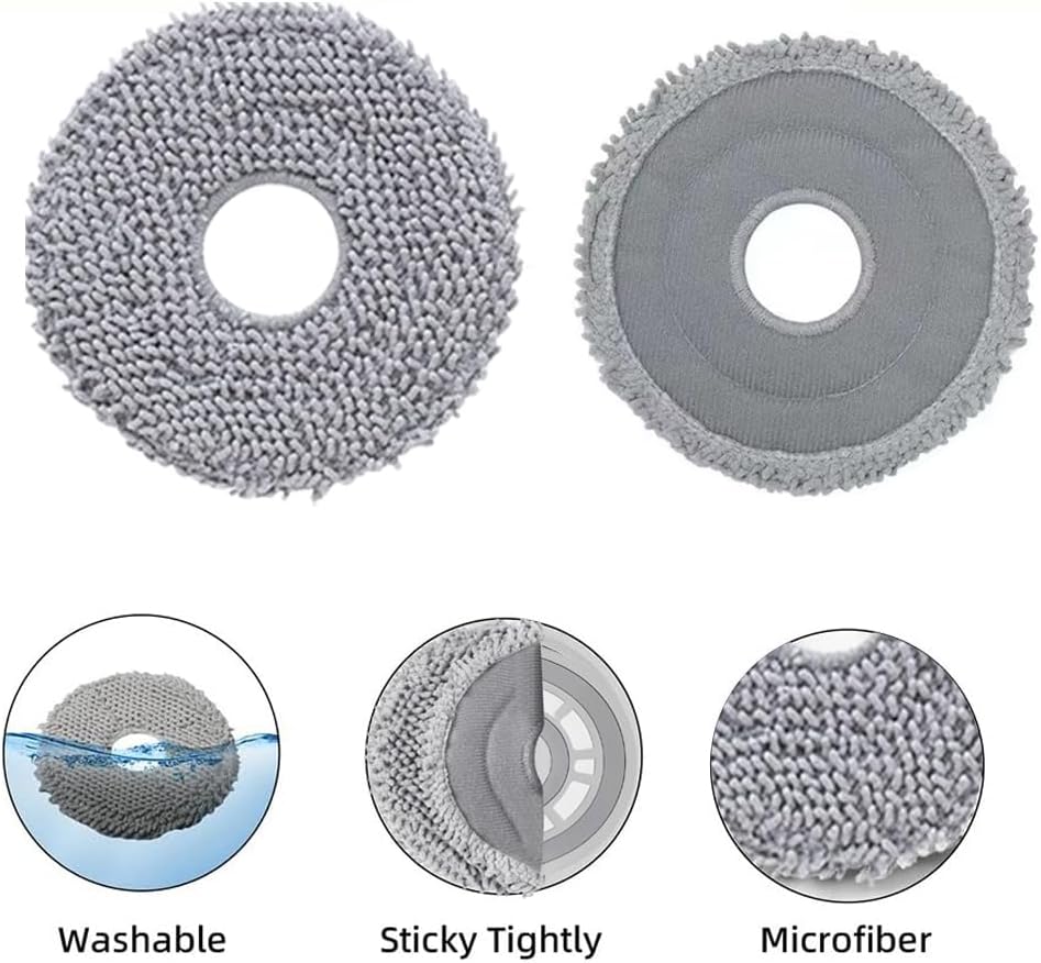 10pcs Mop Pads for Roborock Qrevo Robot Vacuums