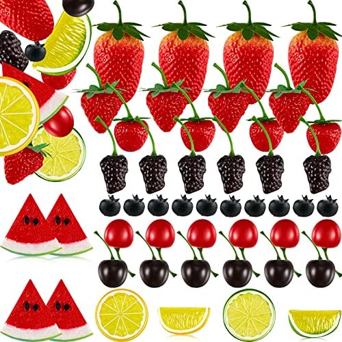 50 Pieces Artificial Fruit Set for Christmas Decor