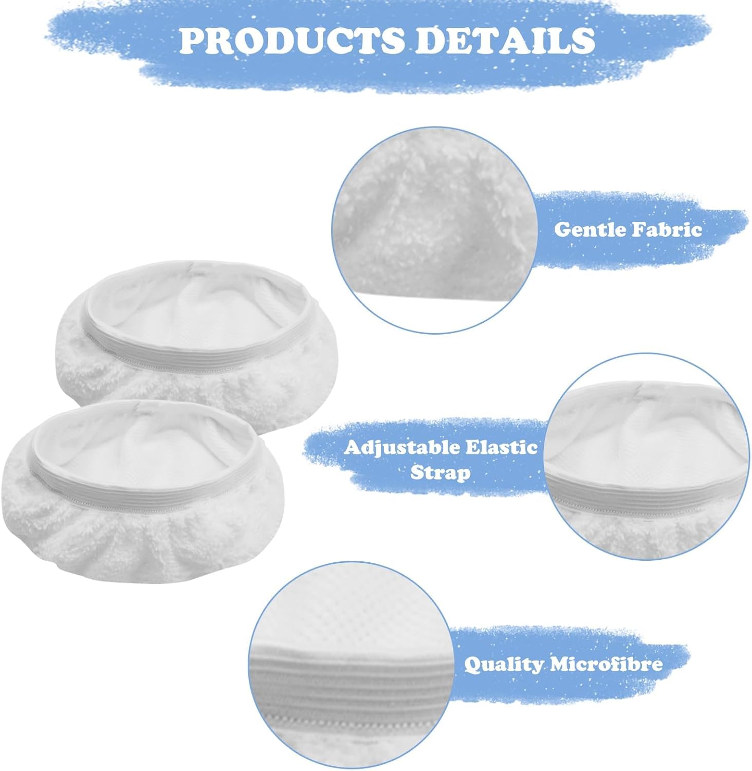 10Pcs Steam Mop Pads for Handheld Steam Cleaner Universal Microfiber Cloths
