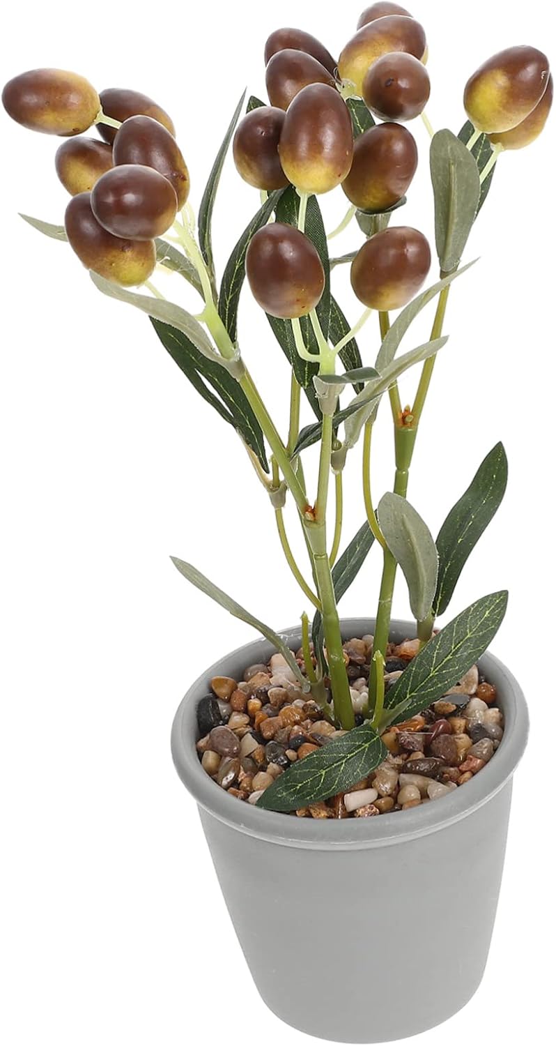 ARTIBETTER Artificial Faux Fruit Bonsai Potted Plant Decor