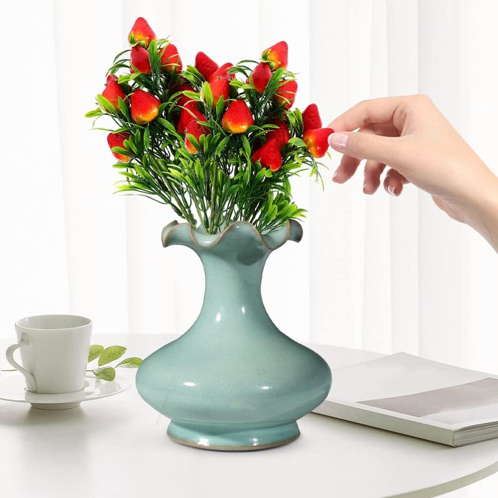 3pcs Artificial Strawberry Branch for Home Wedding Decor