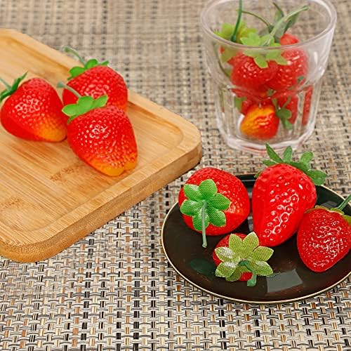 Happy Trees 30 Artificial Strawberries Assorted Size