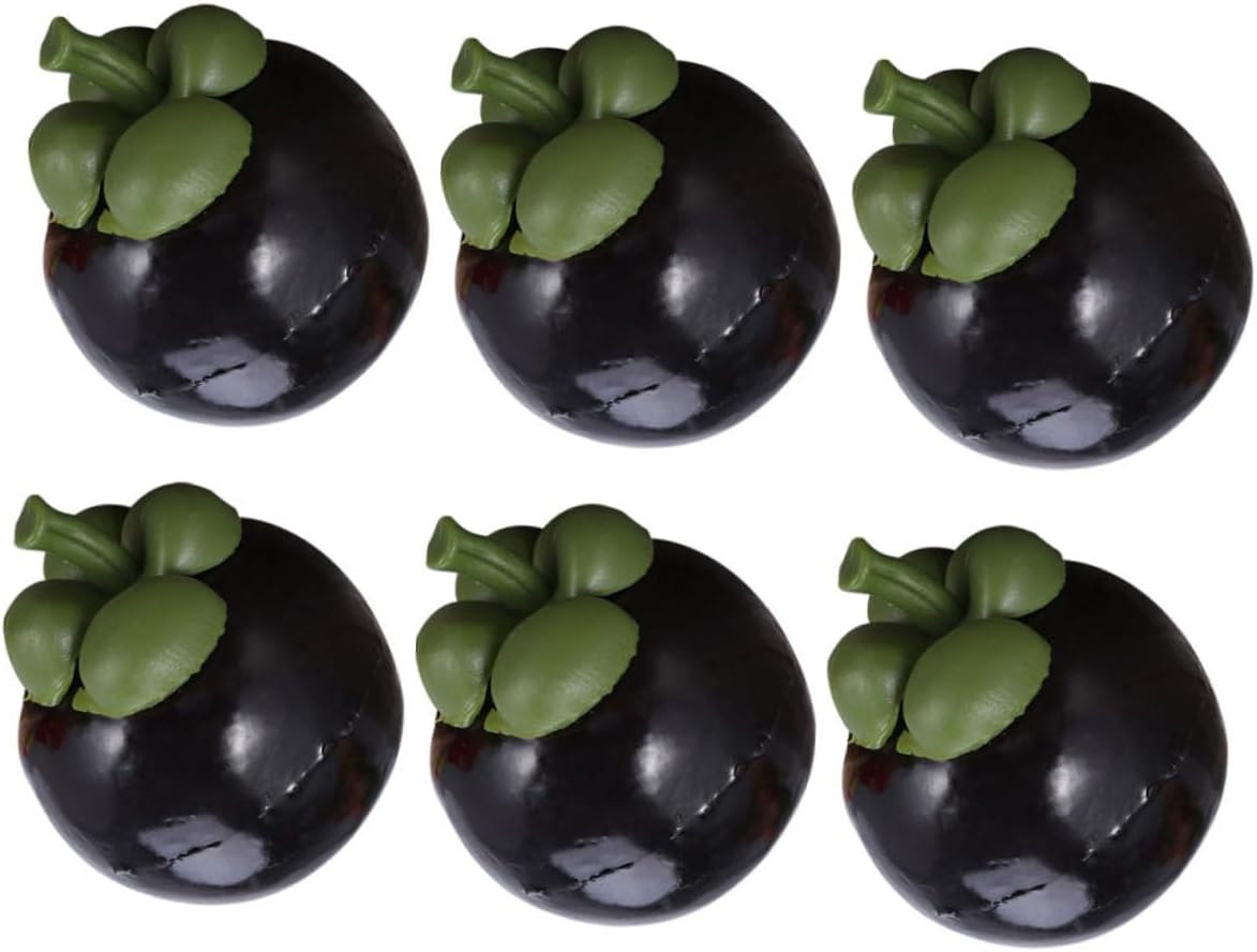 PRETYZOOM 6pcs Artificial Fruit Decor for Home Photography Props