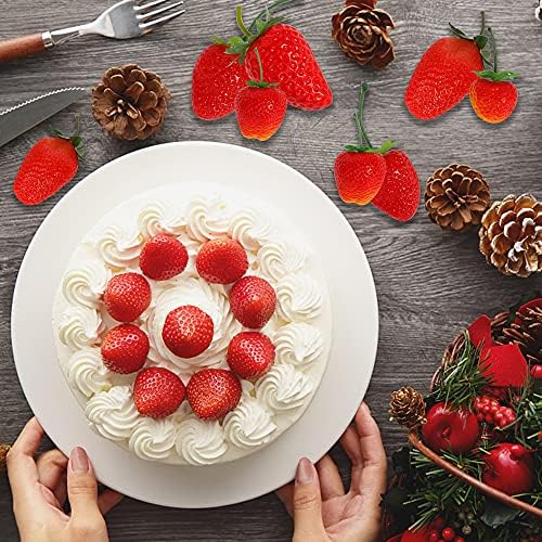 Happy Trees 30 Artificial Strawberries Assorted Size