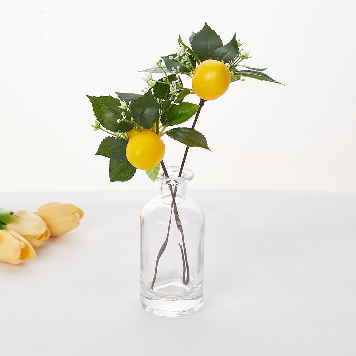 6 Pcs Artificial Lemon Branches for Party Decor