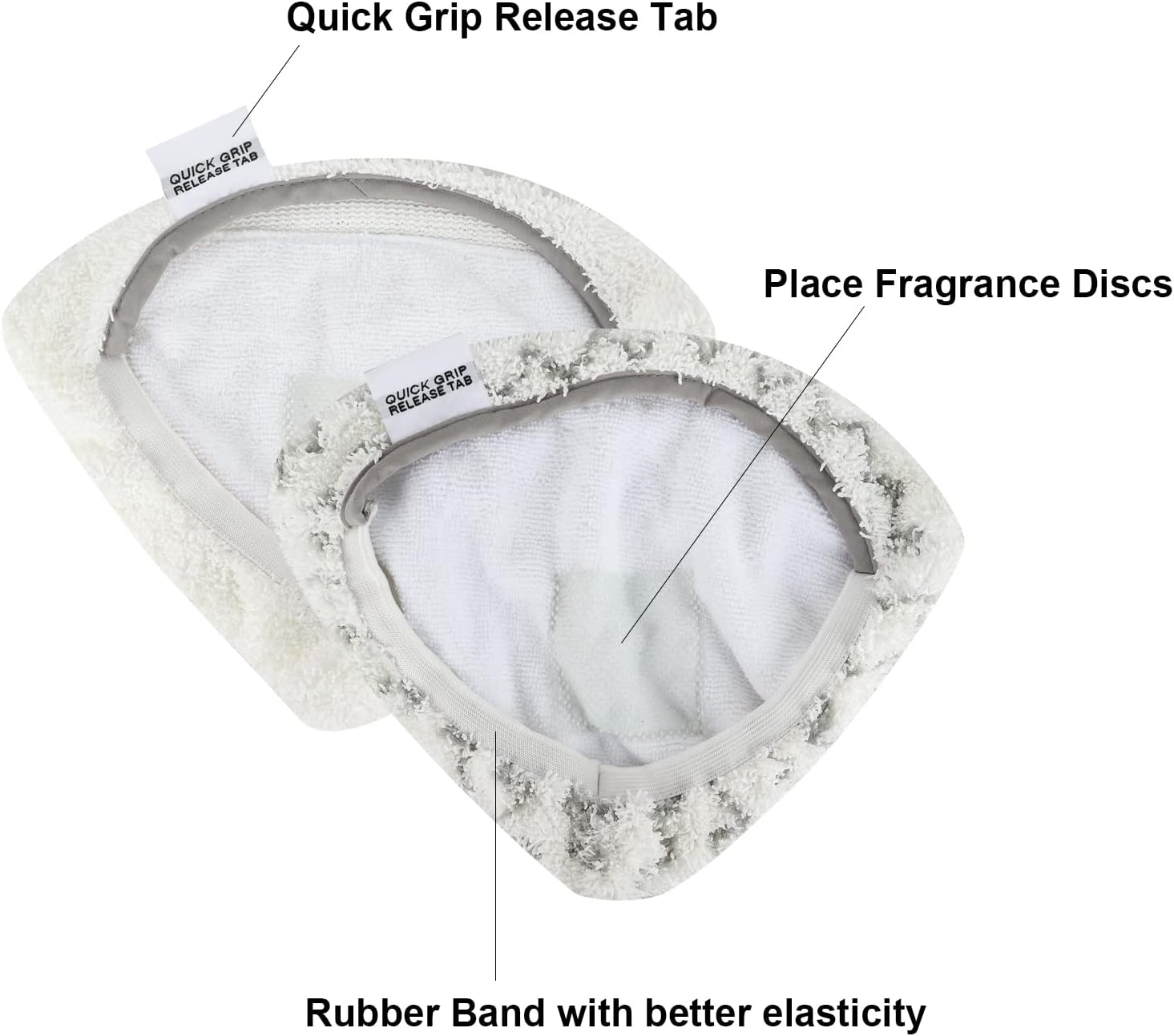 BeiLan Mop Pads for Bissell 2078 Series Steam Mop Cleaner Replacement