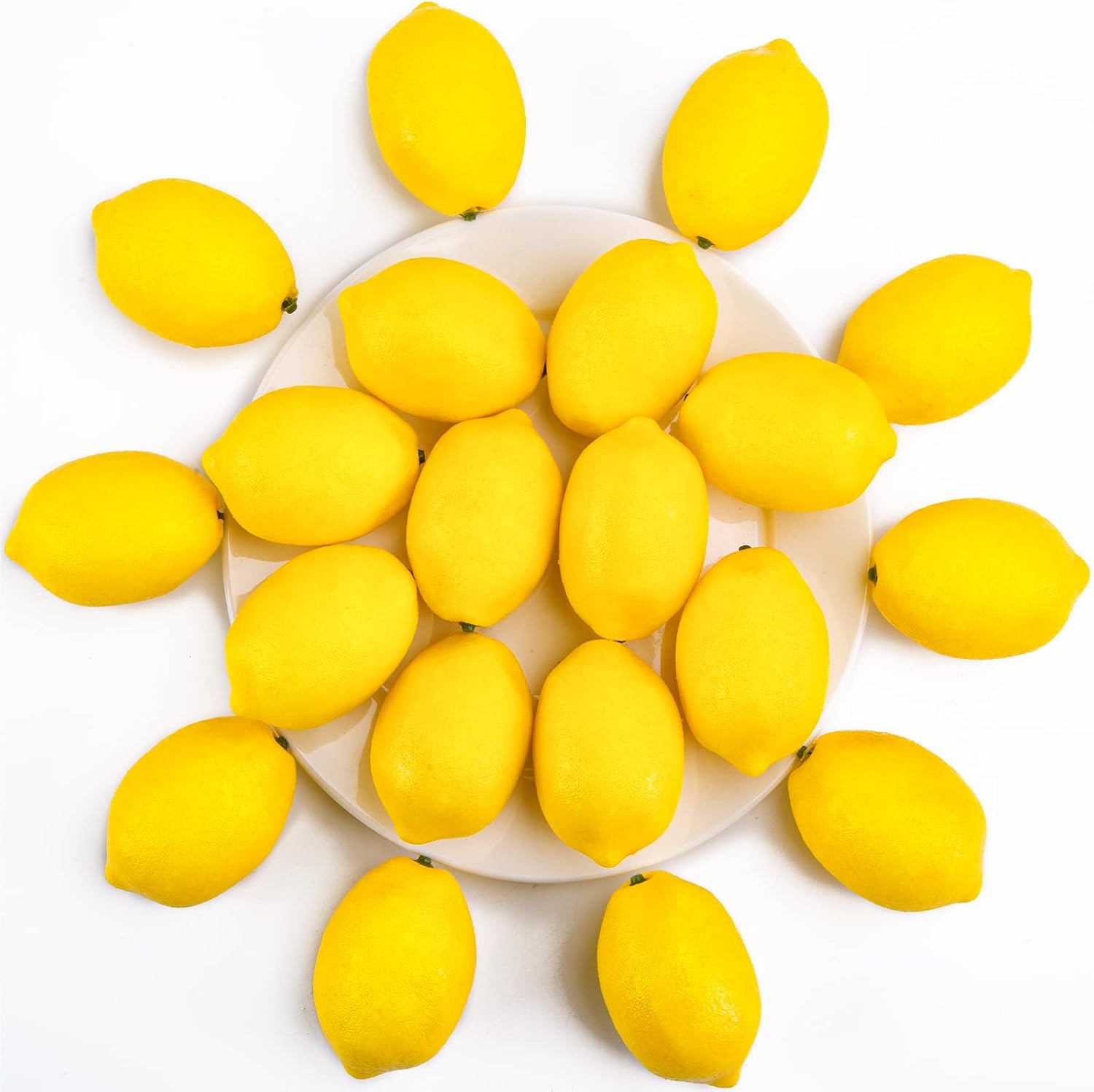 BigOtters 20PCS Fake Lemons for Decor and Parties